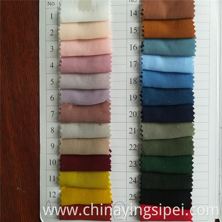 Stocklot Fashion style dyed polyester rayon fabrics